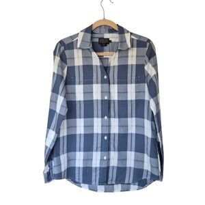 Pendleton Lightweight Cotton Blue & White Plaid Shirt